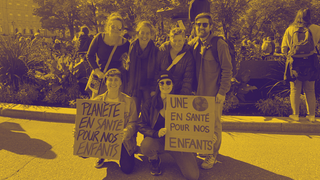 ESPACE région de Québec présent à la Grande manifestation pour la justice climatique et sociale
